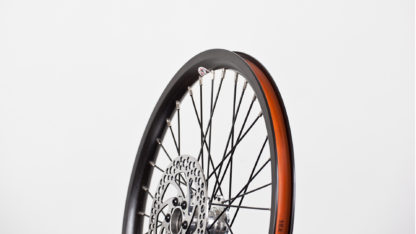 16-inch Black Aluminium STRIDA Wheel Rim set with brake discs / freewheel assembled (without tires) - 448-16-black-set brakediscs freewheel - en - Wheel - Wheels