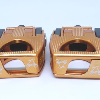 Copper colored aluminium STRIDA folding pedals - Bicycle pedals - en - Folding pedals - Pedals - ST-PDS-003