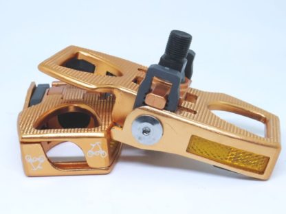 Koperkleurige aluminium STRIDA vouwpedalen - pedalen - ST-PDS-003 - trappers - vouwpedalen