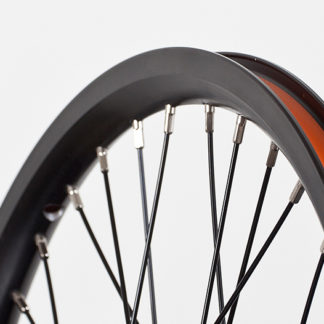 16 Zoll STRIDA Speichen-Laufrad - Vorderrad - Aluminium - schwarz - 448-16-spoke-black-front - Rad - Räder