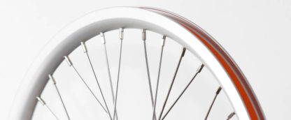 Front 16-inch STRIDA Rim Silver Aluminium wheel - 448-16-spoke-silver-front - Wheel - Wheels