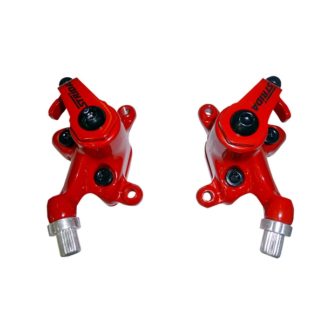 Satz Bremssättel, rot - 240 340-04-red - Bremsen - Bremszange