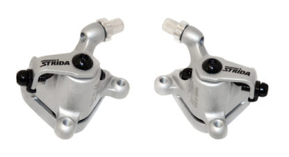 Silver colored STRIDA disc brake clamps - 240 340-04-silver - Brake clamp - Brakes