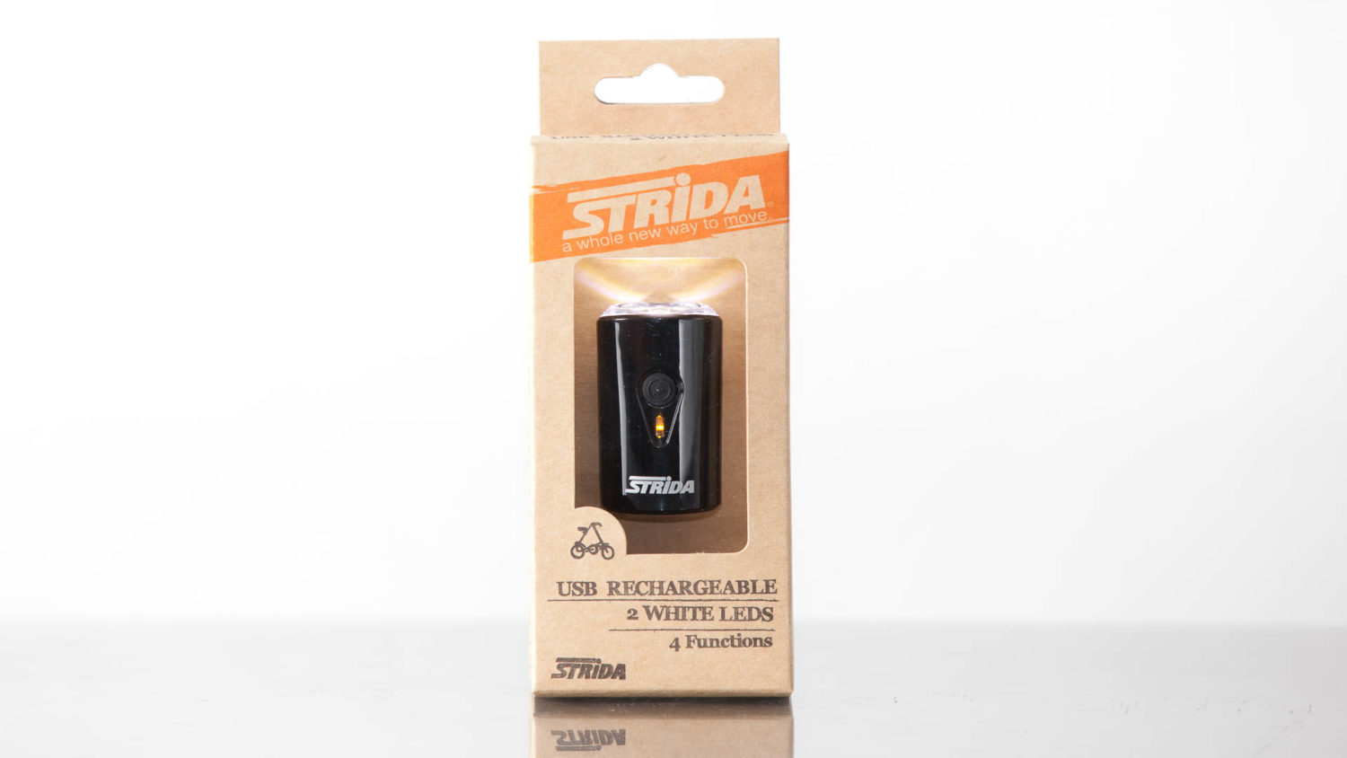 LED-Scheinwerfer, USB-aufladbar – für STRIDA