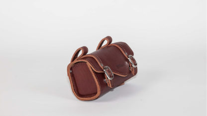 Brown leather STRIDA saddlebag - bag - Saddle bag - ST-SB-008 - strida