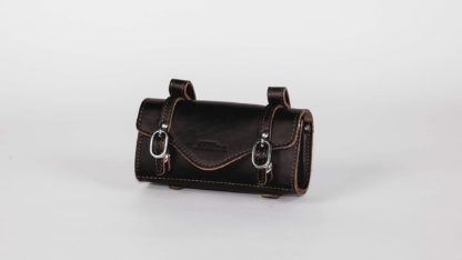 Black leather STRIDA saddlebag - bag - Saddle bag - ST-SB-009 - strida