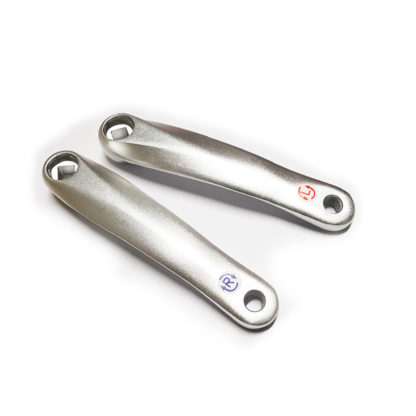 Set cranks links en rechts zilverkleurig voor STRIDA EVO 3S - 129 - crank - strida - zilverkleurig