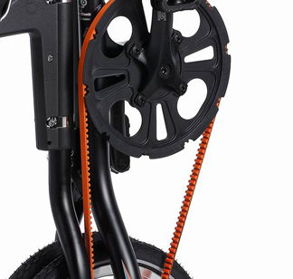 Courroie orange STRIDA pour Strida MK1, 1, 3, 5, LT, SX et EVO - 121-OR - 5 - Ceinture Kevlar - Courroie - evo 3s - kevlar - lt - orange - strida - sx