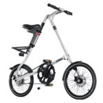 STRIDA SX Silver Brush - Black details - 18 inch - bike - Buy foldable bikes - Buy folding bicycle - Buy folding bike - Buy folding bikes - buying - collapsible bike - Design bike - Design folding bike - foldable bike - Folding bicycle - Folding bike - Folding bike shop - Folding bikes - for sale - Lightweight - new - shop - Single speed - strida - Strida design folding bike - sx - Triangular - Triangular folding bike - Triangular shaped - unique folding bike