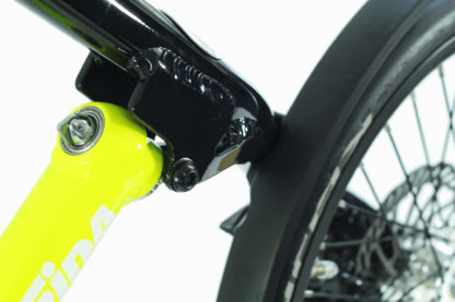 STRIDA SX Black Neon - 18 inch - bike - Buy foldable bikes - Buy folding bicycle - Buy folding bike - Buy folding bikes - buying - collapsible bike - Design bike - Design folding bike - foldable bike - Folding bicycle - Folding bike - Folding bike shop - Folding bikes - for sale - Lightweight - new - shop - Single speed - strida - Strida design folding bike - sx - Triangular - Triangular folding bike - Triangular shaped - unique folding bike