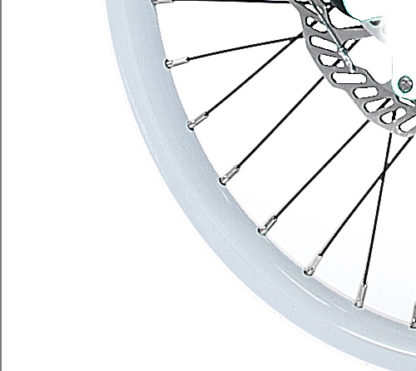 Witte 18 inch aluminium spaakwiel velg STRIDA voor - 18 inch - 18 inch - 448-18-spoke-white-front - wiel