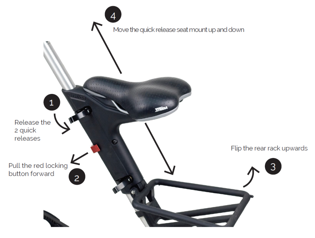 Comment déplacer le support de selle à serrage rapide ?
