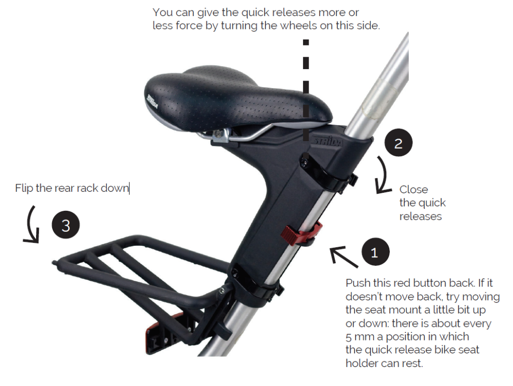 Comment déplacer le support de selle à serrage rapide ?