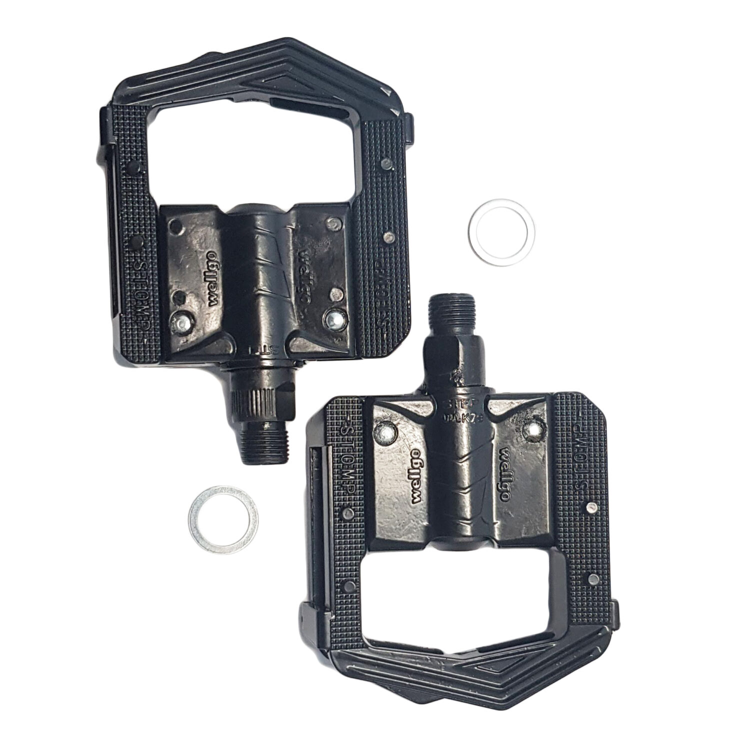 Leichte Klapppedale aus schwarzem Aluminium STRIDA