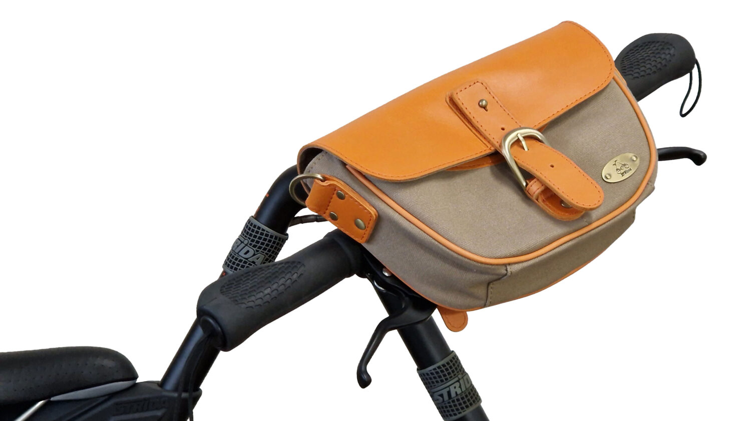 Sacoche de guidon en cuir – pour STRIDA – Image 3