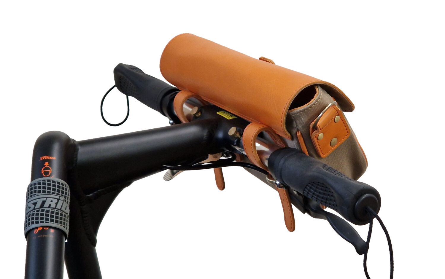 Sacoche de guidon en cuir – pour STRIDA – Image 5